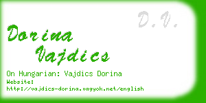 dorina vajdics business card